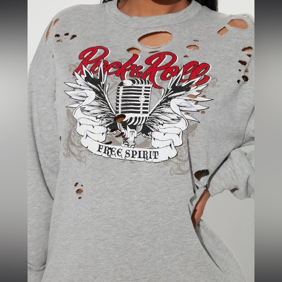 NWT Rock with me sweater mini dress - Picture 3 of 7